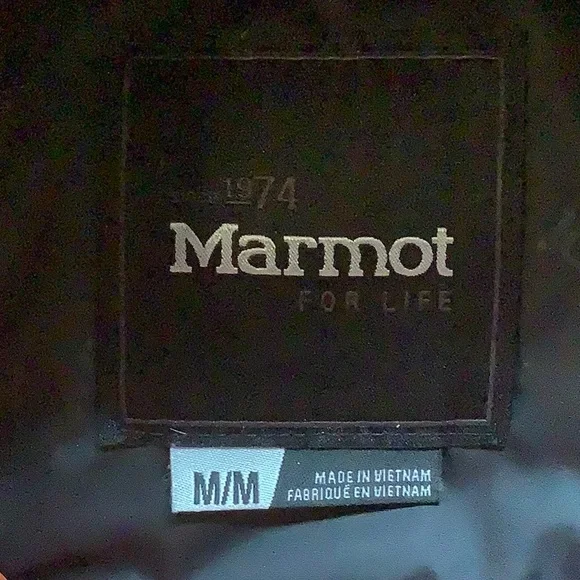 Men’s Medium Marmot Orange Down Puffer Jacket - Picture 3 of 12